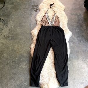 Boho tribal backless jumpsuit in M